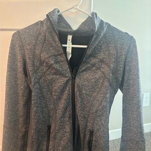 Lululemon Athletica Heathered Gray Zip-Up Jacket